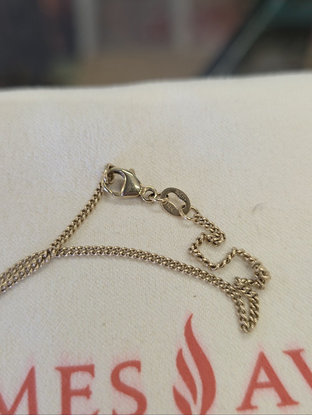 James Avery St. Theresa 14k Gold Cross Pendant Necklace Set - Picture 6 of 8